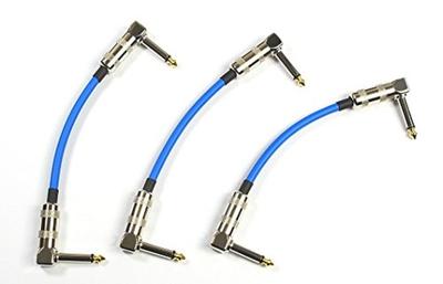 Комплект из 3 соединительных кабелей Canare 15 см [CANARE GS-6 Blue] LL