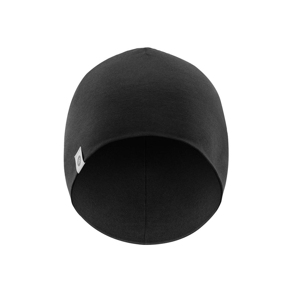 Sports cap for cycling and running made of wool and tencel fiber, one size fits all - black
