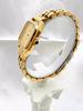 Vintage Square Gold Women Quartz Watch Textured Dial Roman Numeral Elegant Gold Metal Bracelet Ladies Dress Wristwatch