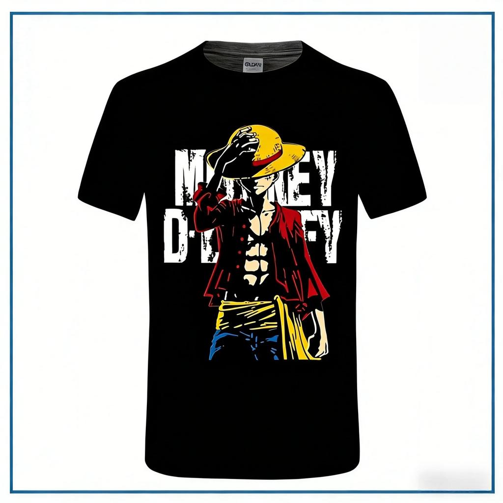2026 New One Piece Men's and Women's Summer Short Sleeves T-shirt Shanks Japanese Anime Niche Tee Boy's Parent-child Outfits