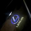 HFHT9 New upgrade Laser Decor Lamp Glass Projection Car Accessories HD LED For Lexus RX GX LS LX IS GS RC UX Series ES200 ES250 ES260