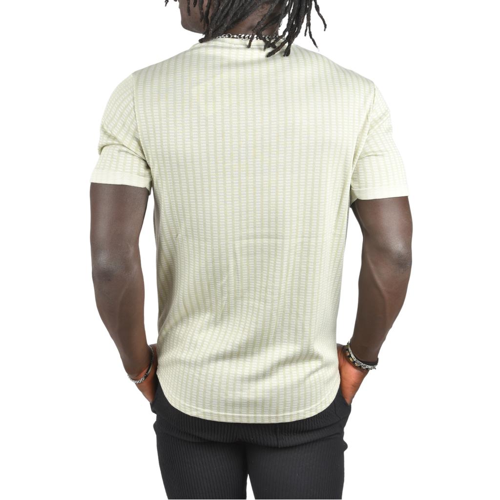 Футболка приталенного кроя с рисунком DeepSEA и черной текстовой вышивкой спереди 2403197