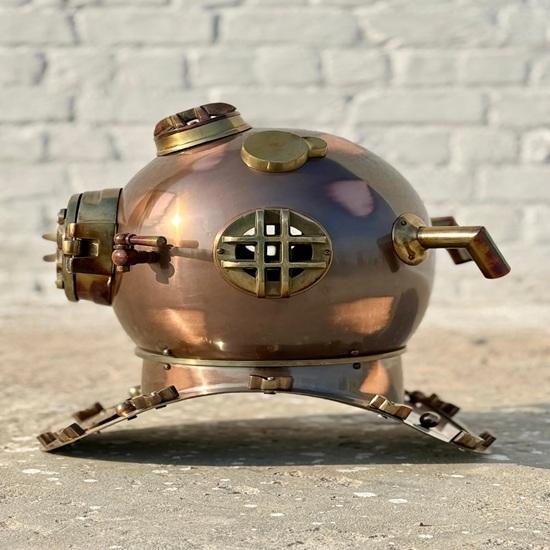 45.72 Cm Handmade Diving Helmet, Us Navy Marine Diving Helmet Heavy Marine Divers Helmet Gift