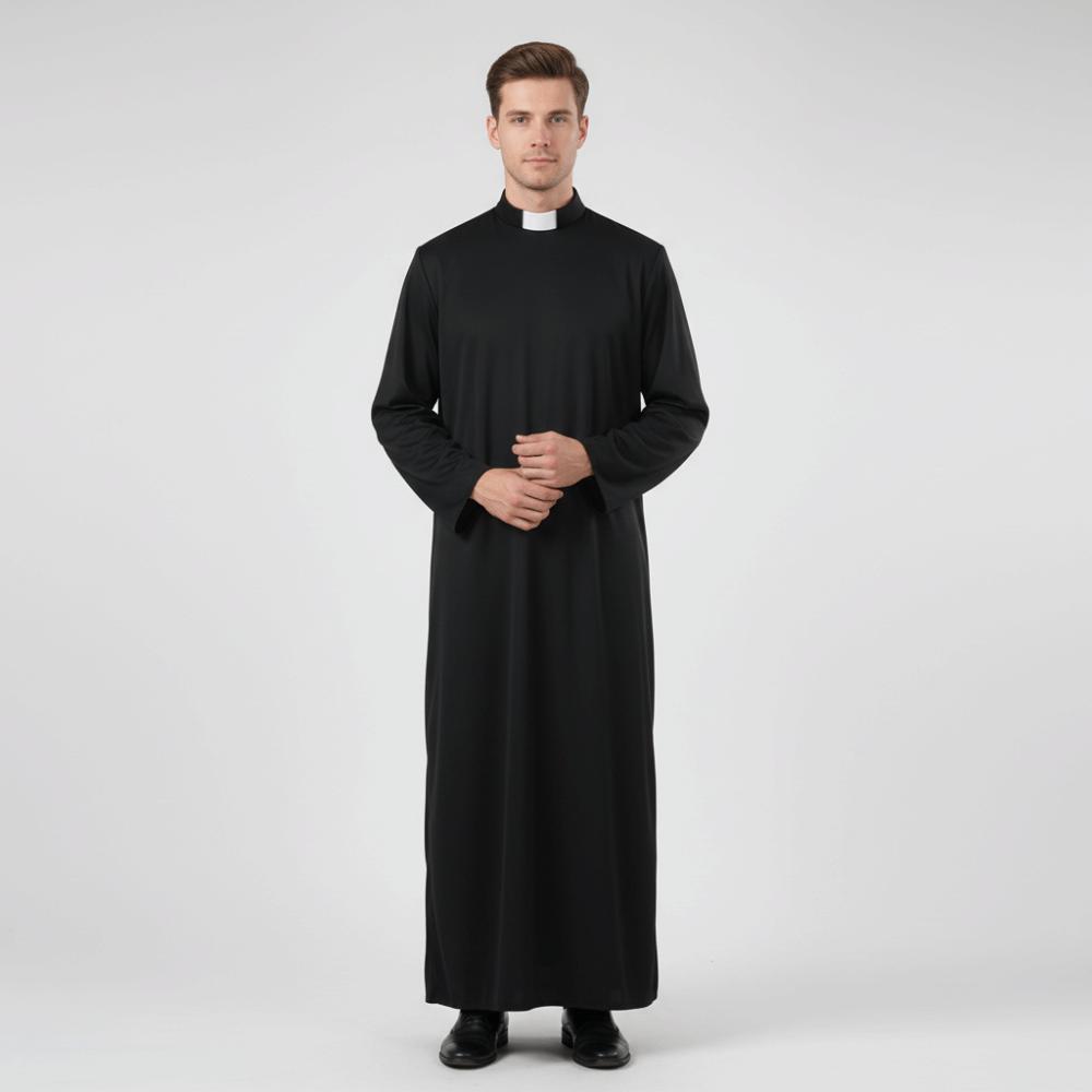 Black Father's Clothing Adult Size Cosplay Costume Gothic Style Nun Costume  Cosplay Events