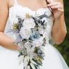Wedding Bouquet Artificial Flowers Lifelike Boho Rustic Tossing Bridesmaid
