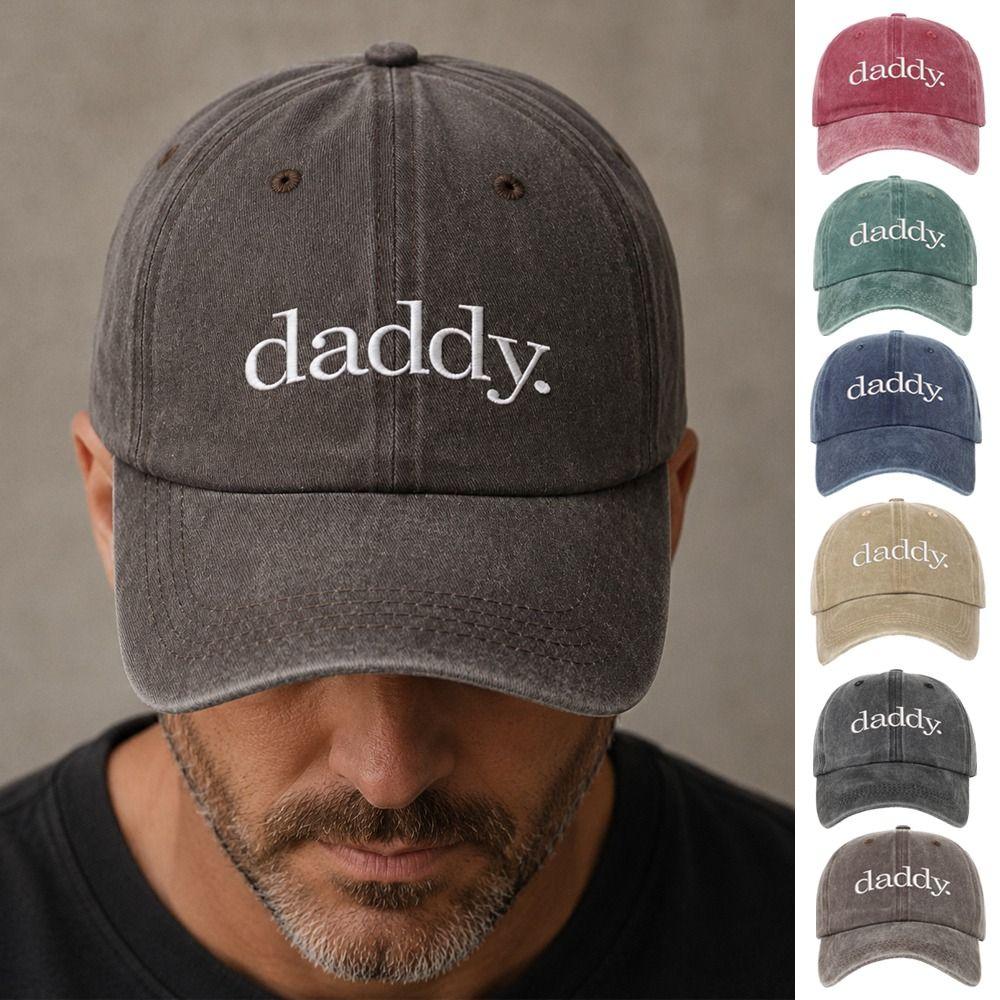 Adjustable daddy. Embroidery Caps Vintage Baseball Cap Fashion Sport Visors Cap Father's Gift