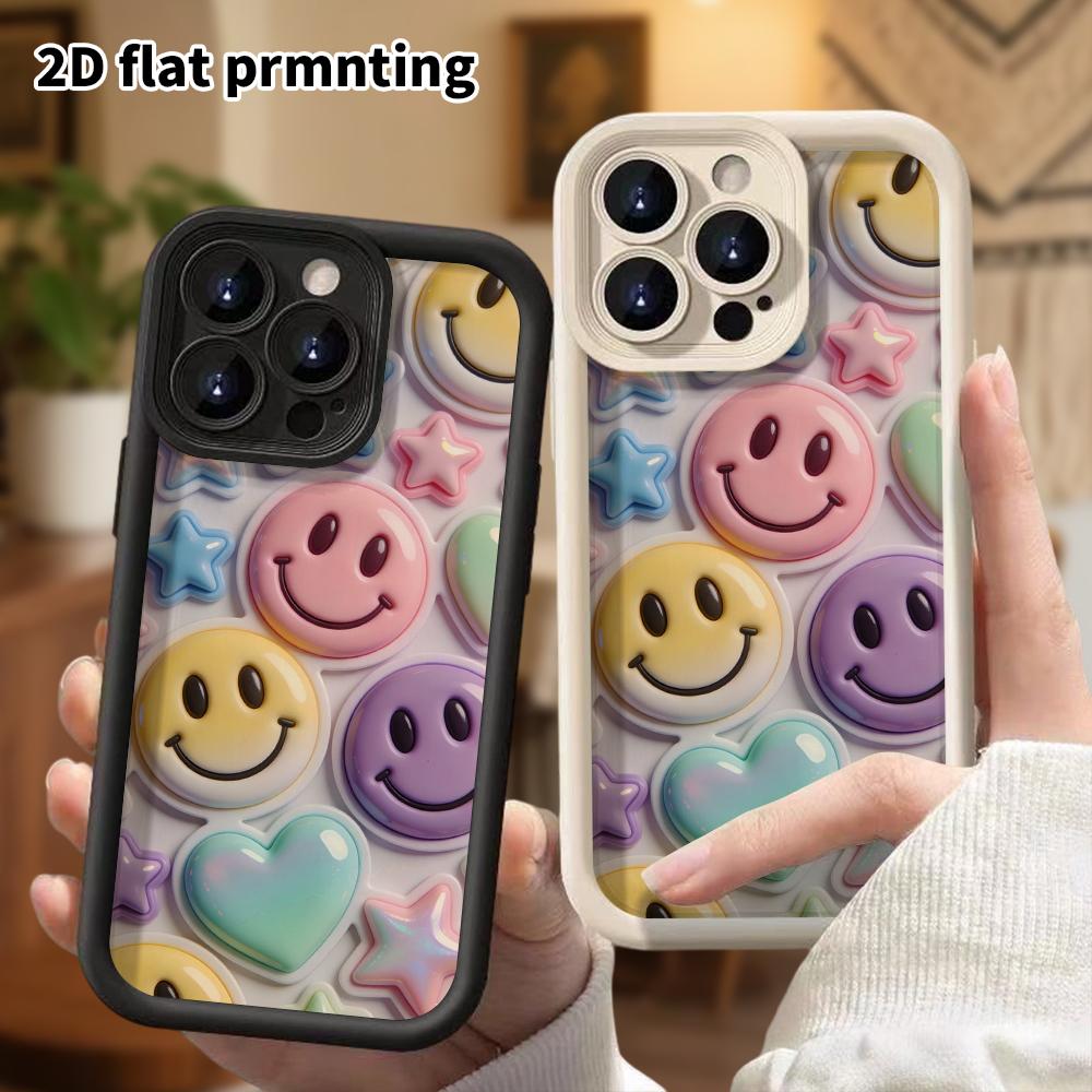 Phone Case: 2D flat, suitable for iPhone 18, 17, 16, 15, 14, 13, 12Pro protective case, full of playful fun, perfect Christmas and Halloween holiday g