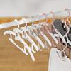 10Pcs Clothes Hanger Non-Slip Baby Closet Hangers Space-Saving Extendable Toddler Clothes Hanger for Home