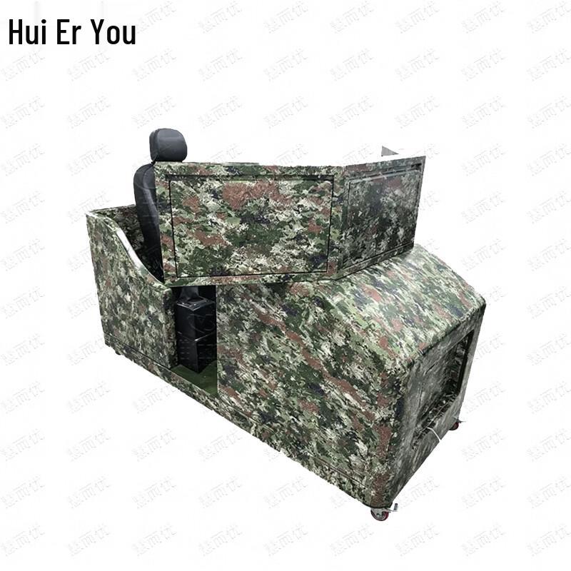 Huieryou Single-Seat Car Driving Simulator with Three Screens