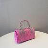 Женская бархатная вечерняя клатч-сумка Алмазный клатч Женские банкетные сумочки с хрустальной бахромой Свадебная сумочка Вечеринки Сумки через плечо на цепочках