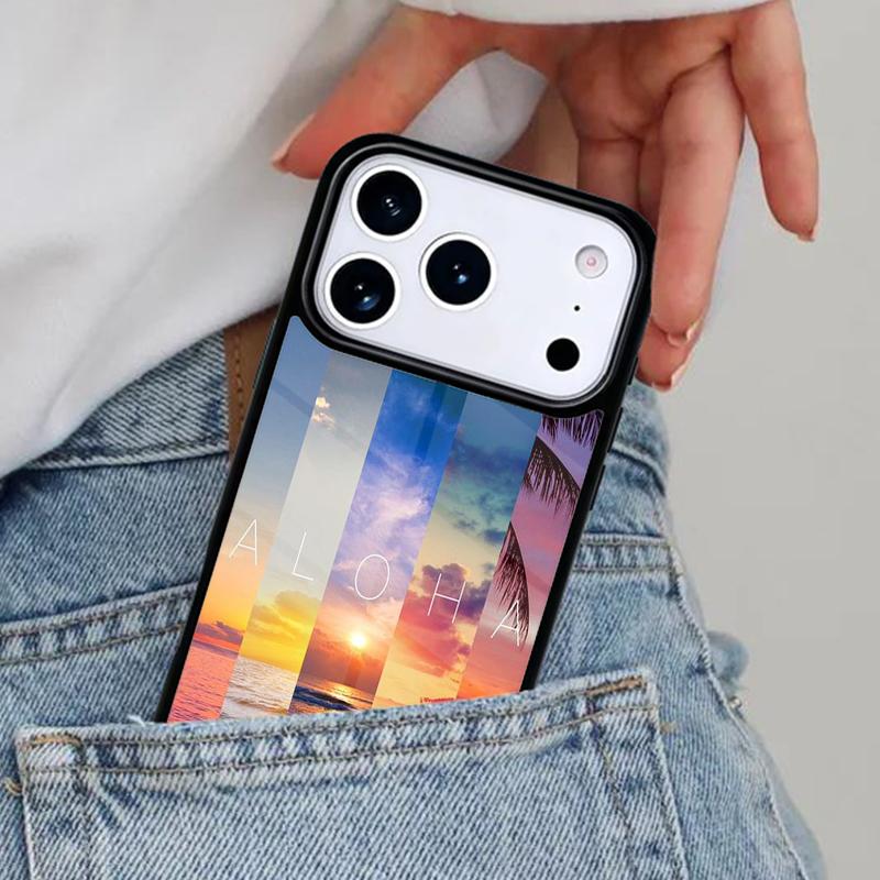 Алоха Гавайи Гавайский Пляж Пальмы Чехол для Телефона для iPhone 16e 15 14 13 12 17 Pro Max Plus Air 17pro Чехол Coque