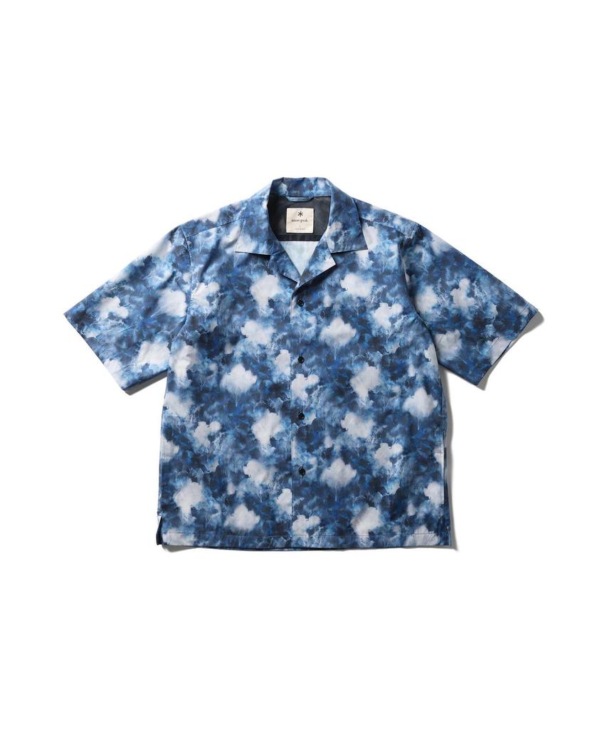 Patterned Shirt Mori Tops Shirt Long Sleeve NAVY M [Snow Peak] SH-26SU011 Men's Women's