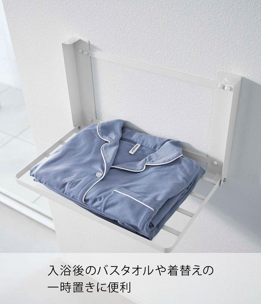 Yamazaki Tower Складной для стен из гипсокартона Пинцет для гипсокартона и дерева Ш x Г x В Временная стена Модель 8142 Полка, Белая, (В комплект входят винты), приблизительно. 16,5 дюйма