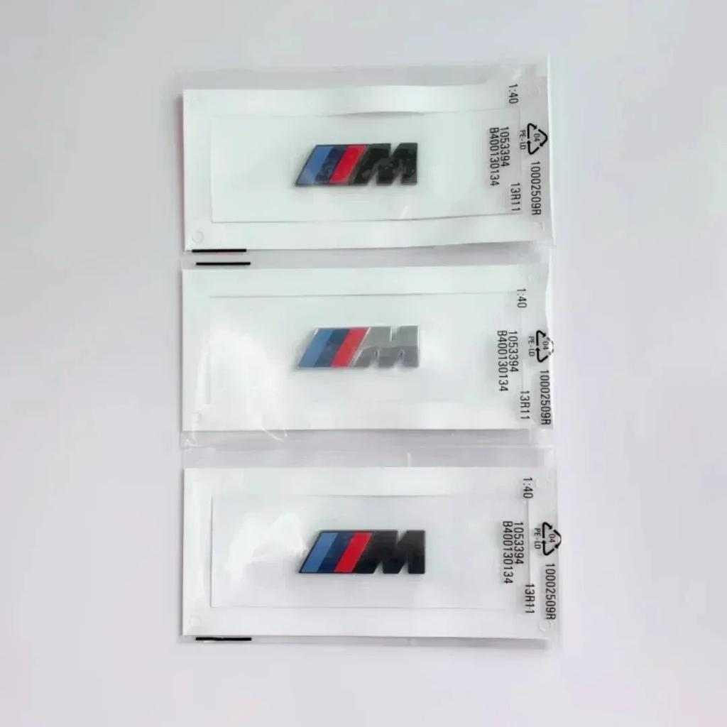 HLQB7 For BMW 2024 BMW M LOGO Fender Emblem Badge Rear Trunk Badge For 1 3 5 7 Series X1 X3 X5 X6 M Sports Sticker Car Accessories St