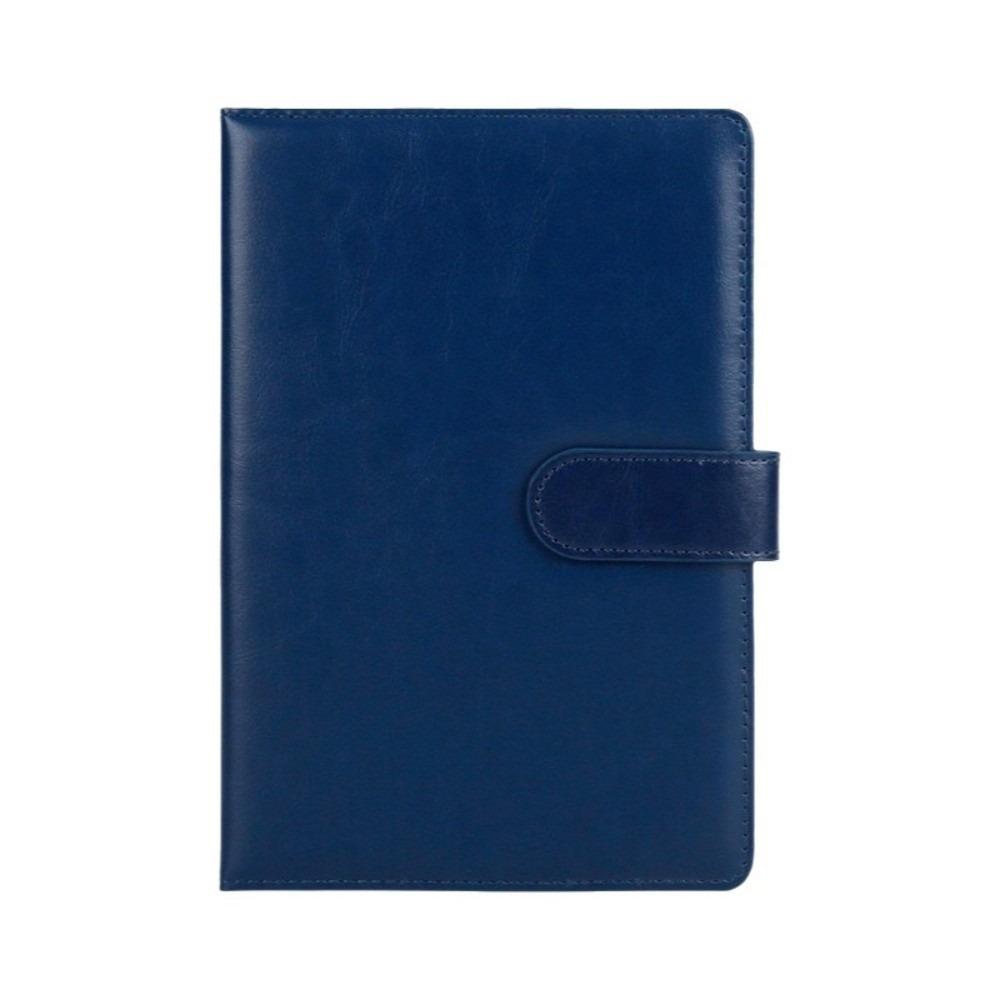 PU Leather Meeting Record Book A5 Hardcover Notebook Retro Business Notebook Office Stationery
