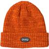 Dickies CALIF Ribbed Knit Cap with Logo Unisex Acrylic Solid Orange Perfect for Snowboarding Patch, Beanie, Color, Mix, 006,