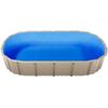 Oval Pool Liner, 375 x 732 cm UniBead Swimming Pool Liner for 120 cm Wall Height, Premium Vinyl, Easy Install with Leak-Proof Patches, Designed for