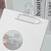 5Pcs Transparent Paper Clip Plastic Clip Folder File Clip Organizer Food Storage Clip Home Living Creative