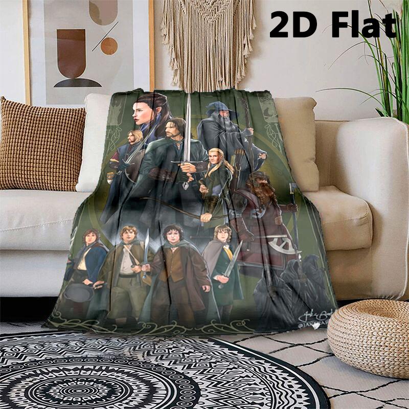1PC The Lord of the Rings blanket, all-season lightweight home office outdoor nap multifunctional blanket, Christmas gifts