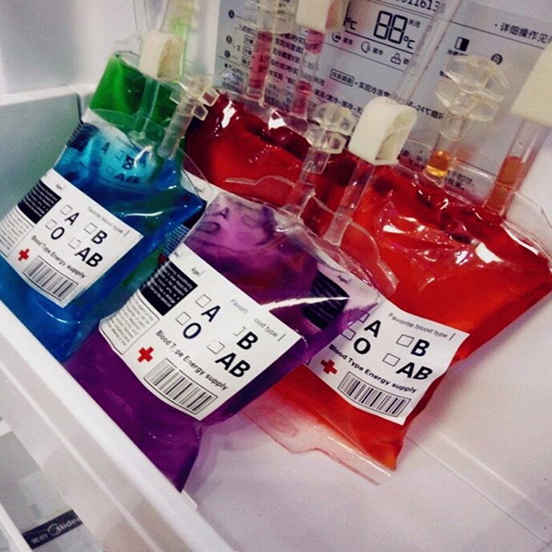 350 мл медицинский ПВХ многоразовый кровяной энергетический напиток сумка Хэллоуин вампир сумка реквизит