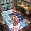 Декор для комнаты геймера и спальни Коврик с изображением Cardcaptor Sakura, нескользящий, моющийся, для большой площади—kwq5