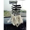 Acrylic Fancy Dream Catchers for Car Hanging Ornament | Elevate Car,Home,Office & Garden Decor | Divine God Elegance | Positive Vibes Mirror Decor