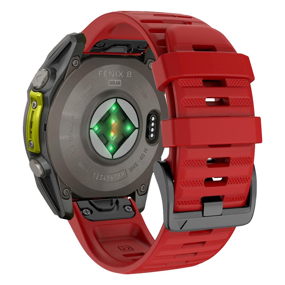 22 мм 26 мм Ремешок для часов для Garmin Fenix 8 Pro E 47 мм 51 мм/6 6X 7 7X Solar/Epix/Tactix/quatix/Instinct 3 Силиконовый ремешок Браслет
