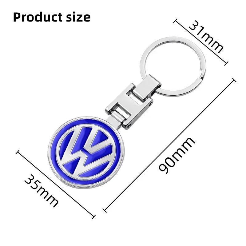 Hub Caps Car Keychain Badge Key Chain Rings Metal Car Accessories For Volkswagen VW Touran Beetle Golf Passat Jetta Polo Bora CC gjsh77