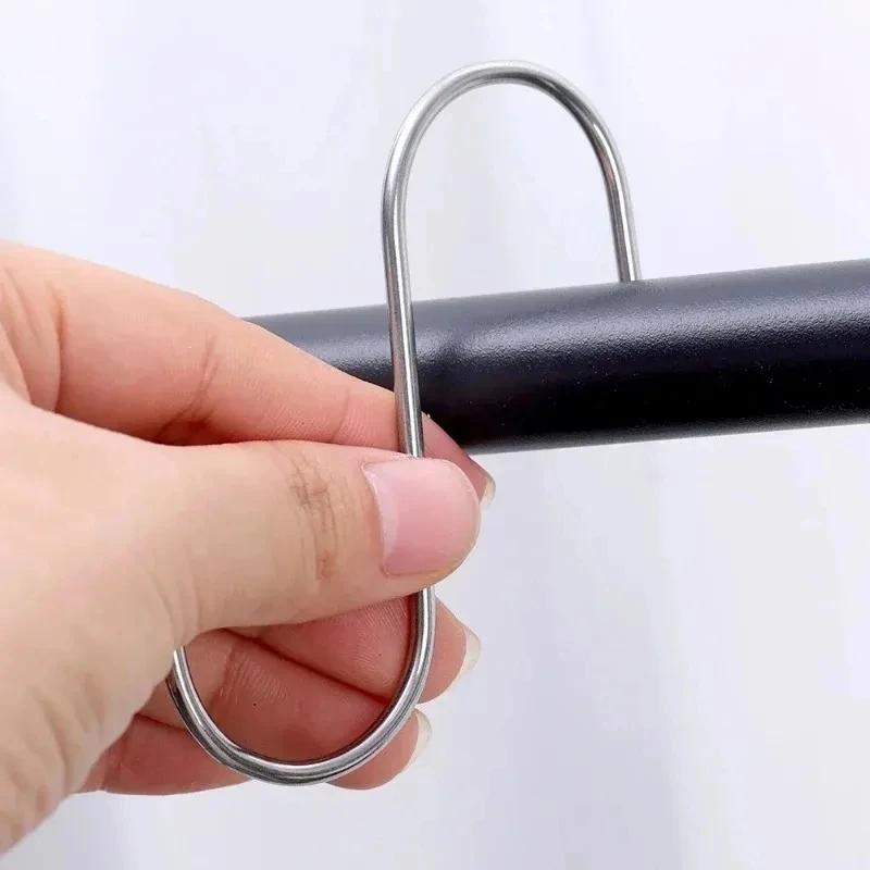 S-образный крючок из нержавеющей стали для подвешивания растений в саду, крючки S-образной формы для кухни, ванной комнаты, вешалки для хранения, держатели для сумок, одежды, полотенец