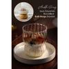 Heat Resistant Borosilicate Layered Auger Shaped Glass | Coffee And Presentation Cup - 1 Piece