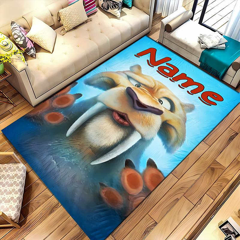 Custom personalization Ice Age Dawn of the Dinosaurs Area Rug - Perfect For Kitchen, Bathroom,Laundry Room Decor Large Size Available,Gift All Seasons