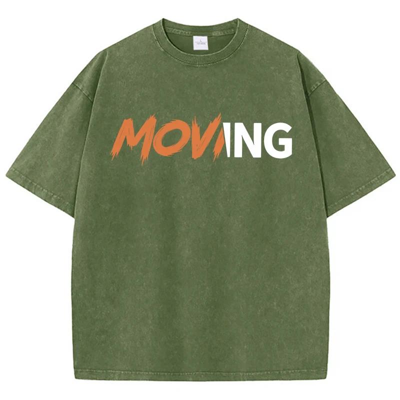 Футболки с рисунком Moving Art Text Pattern, мужские футболки с универсальным узором, классная футболка Kawaii, большой размер, оригинальность, короткий рукав