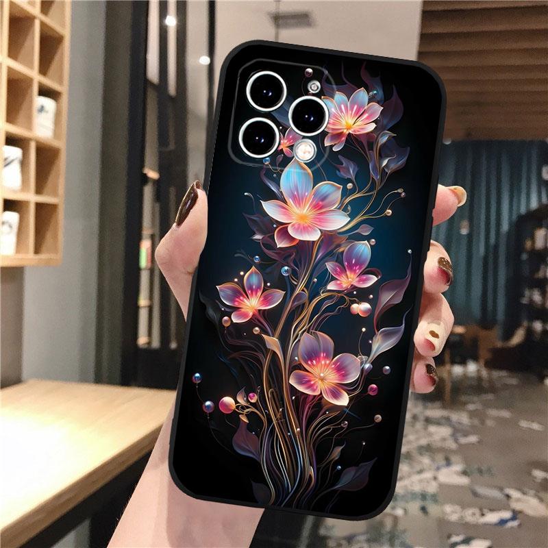 Чехол для телефона с цветочным принтом для iPhone Samsung Galaxy Redmi Xiaomi Oppo OnePlus Note SA 7 8 9 10 11 12 13 14 20 21 22 23 53 54 Pro Max Plus Ultra TPU Soft