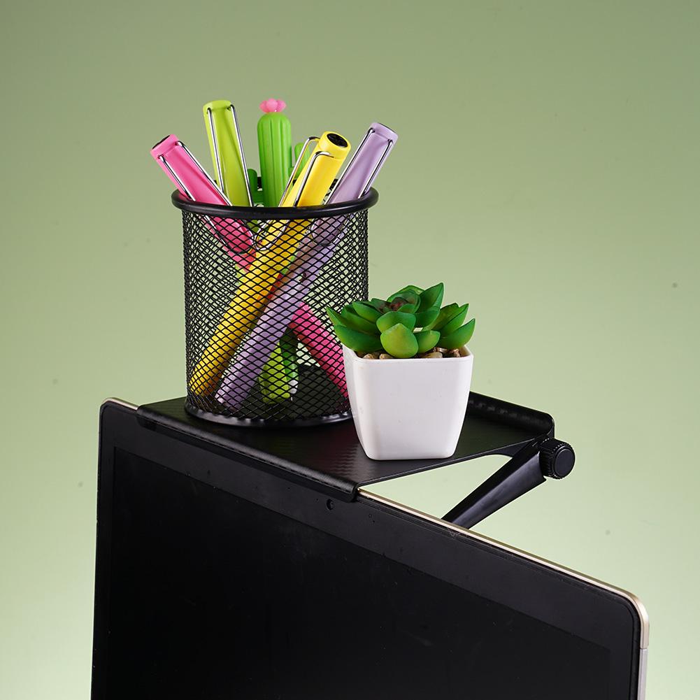 1/2PCS TV Top Shelf /Computer Screen Top Shelf Organizer Bracket Stand Adjustable Monitor Top Shelf Set Home Storage Supplies