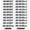 Глянцевый Черный 520i 523i 525d 530d 530e 535d 540d 545e ABS Эмблема для 5 Серии E39 E60 E61 F10 F11 G30 Наклейка Логотип на Багажник Автомобиля
