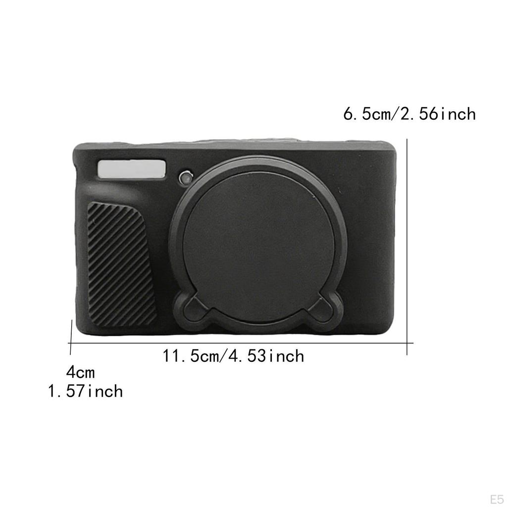 Silicone Camera Case Bag for SX740 SX730 with Removable Lens Cover Easy to Hold and Carry