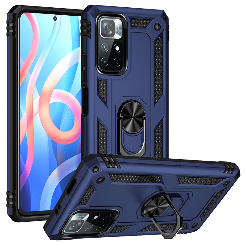 Противоударный защитный чехол-бампер для Xiaomi Redmi Note 12 11 10 Prime 9 Pro Max 11S 11T 10T 9T 10C 9S 10S 5G 9A 9C с металлическим кольцом