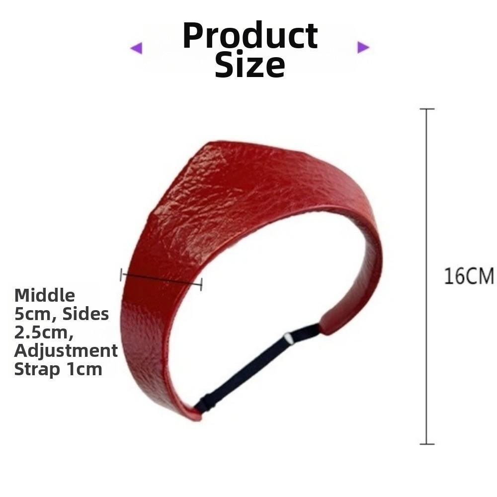 Кожаная женская повязка на голову Регулируемый обруч для волос Винтажная корона Повязка на голову Женские головные уборы