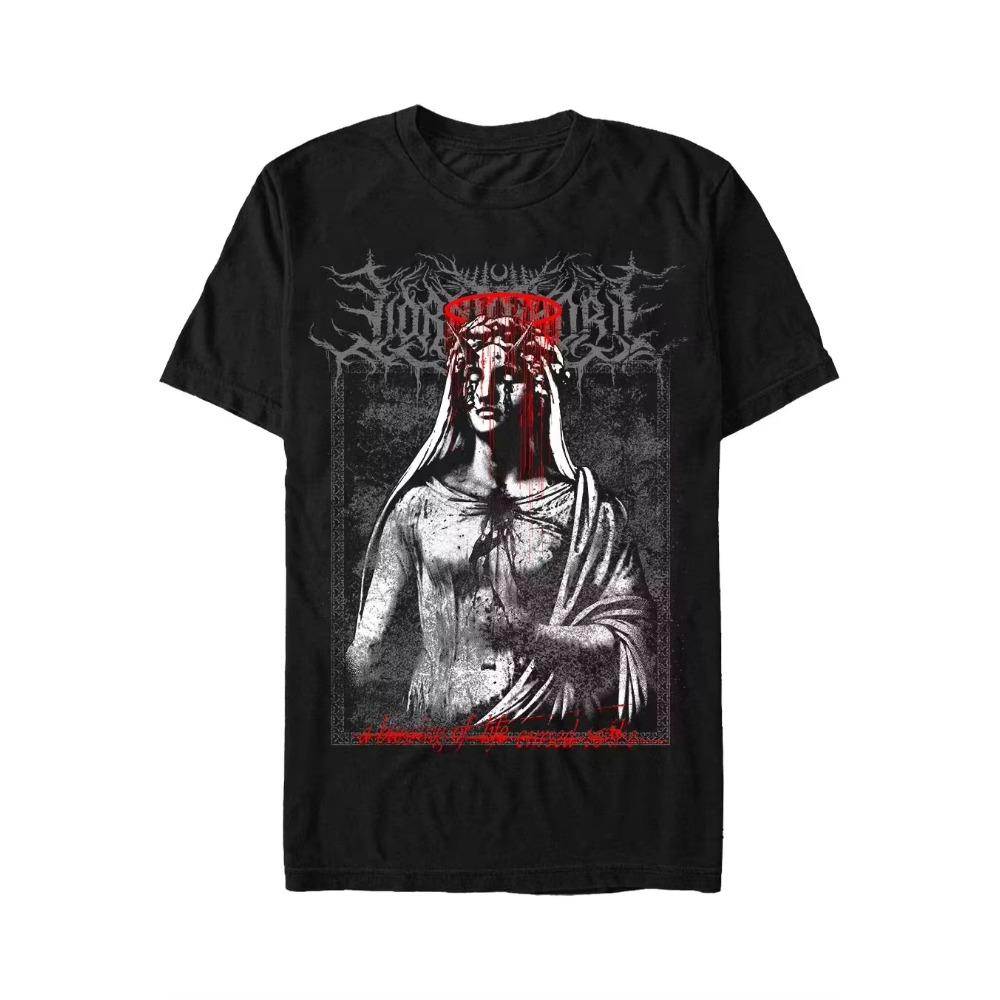 Lorna Shore Футболка Ангелы Печать по всей поверхности Летний Роскошный Бренд Мужские и Женские Футболки С Короткими Рукавами Топы