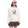 X Inner Child Lifestyle Series Printed Letter Round Neck Удобная дышащая свободная толстовка женская толстовка Vanilla Cream 962448708-1