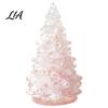 Holiday Desktop Decoration Resin Christmas Tree Figurine, Crystal Ornament, Home Accents Miniature for Office, Gift Modern Art