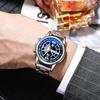 Men Quartz Watch Round Dial Formal Business Style Alloy Smooth Surface Accurate Time Scratch Resistant Wristwatch Timepiece