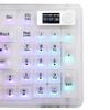 OUSEITECH X EWEADN V99 Игровая Прозрачная Прозрачная 99 RGB Прокладка Кристальные Переключатели TFT Умная Клавиатура, Механическая, Клавиатура, Колпачки Клавиш, Клавиши,