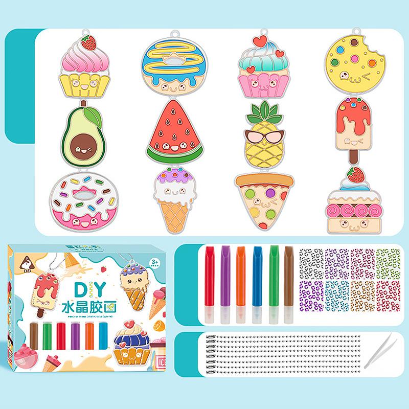 Клей без запекания, живопись, высушенные на воздухе, детские витражи своими руками, краски для изготовления брелоков, наклейки