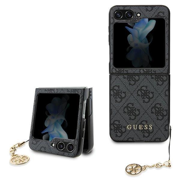 Guess Guhczf5Gf4Ggr F731 Z Flip5 Szary/Grey Hardcase 4G Charms Collection