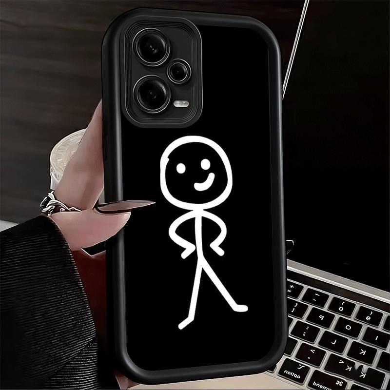 Чехол для телефона Xiaomi Redmi Note 15 14 13 Pro Plus Funny Stickman Matchman Shell 12S 11 11S 11T 5G 14S из мягкого силикона.
