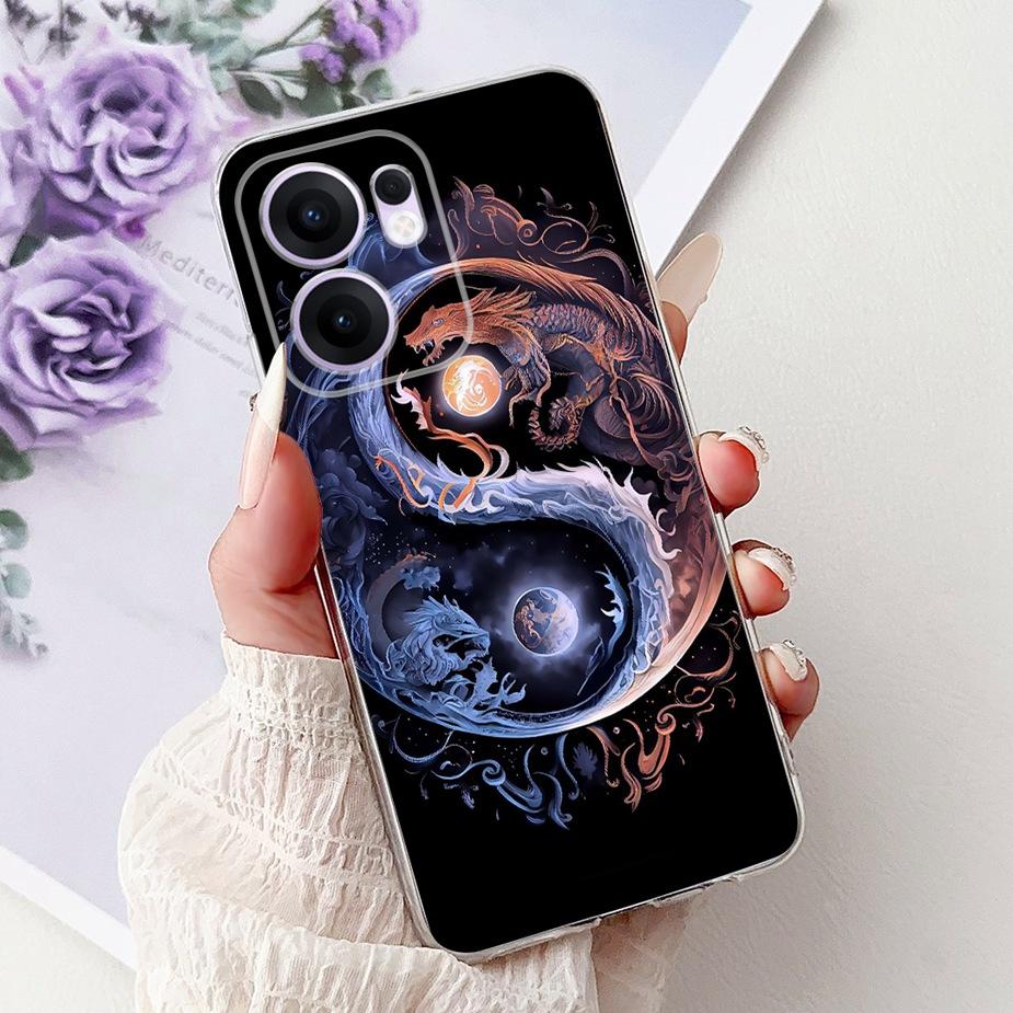 Чехол для Oppo Reno 13F 4G Reno13 Pro Новый модный окрашенный чехол Мягкие силиконовые чехлы для телефона Для Oppo Reno 13 Pro Reno13 F 5G Fundas