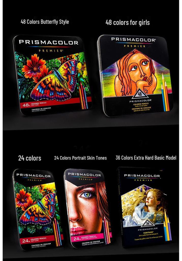 Масляные цветные карандаши San Fu Prismacolor, 150 цветов, для художественных студентов, толстый грифель и яркие цвета