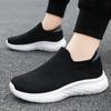 Shoes Men's Casual Shoes Flying Woven Breathable Mesh Shoes Couple Models One-pedal Lazy Shoes Soft Sole Comfortable Dad Shoes