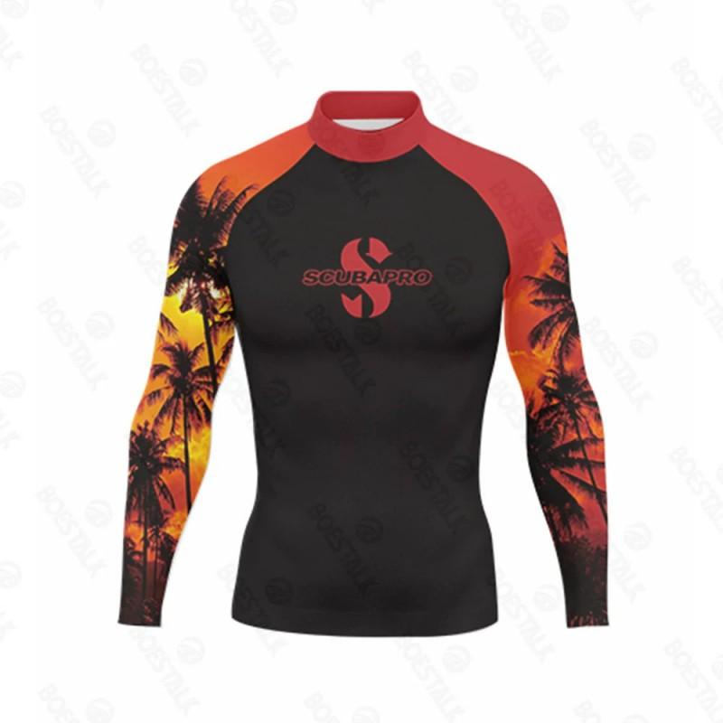 Mens Lightweight Quick-Dry Rash Guard UV Protection Swimwear Surfing Diving Beach Water Sports Summer